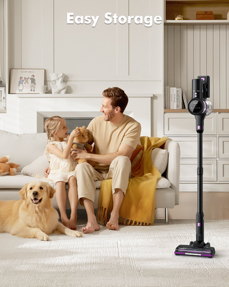Lubluelu Staubsauger 35000Pa Kabellos Akku Staubsauger Anti-Tangle-Bü