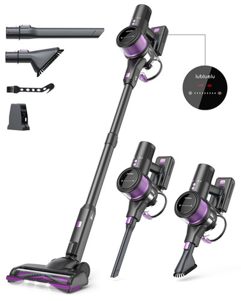 Lubluelu Staubsauger 35000Pa Kabellos Akku Staubsauger Anti-Tangle-Bü